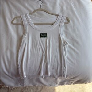 DAILY DRILLS WHITE LOGO TANK TOP